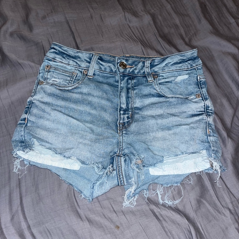 american eagle short jean shorts size 2
